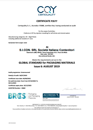 BRC Global Standard for Packaging and Packaging Materials